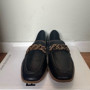Black Chucky Loafers w Tortoise